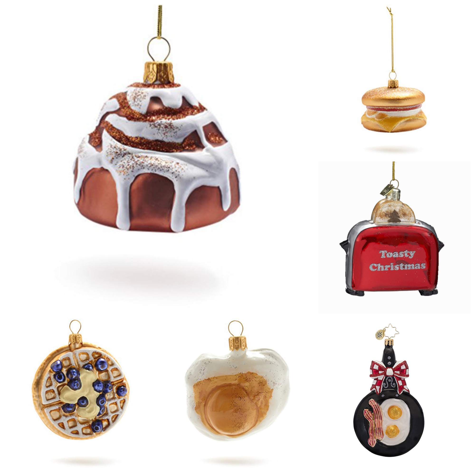 Christmas Tree Ornaments for Food Travelers