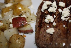 Bifteki & Greek Style Potatoes