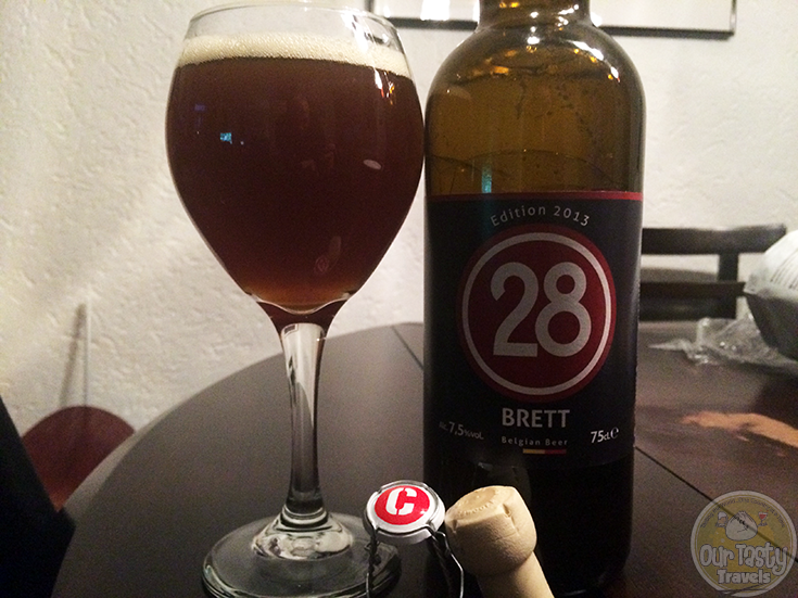 19-Mar-2015 : 28 Brett (2013) by Caulier - A Bretty pale ale. Sour bitterness. A slight sweetness. #ottbeerdiary