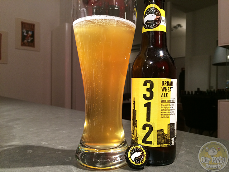 18-Mar-2015 : 312 Urban Wheat Ale from Goose Island Beer Co. One of the new craft beer offerings popping up on grocery shelves across the Netherlands this week. An ok wheat beer, but hard to compare to some of the great German offerings it shares shelf space with. #ottbeerdiary