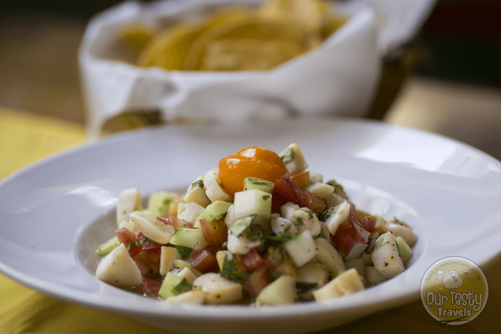 Conch Ceviche at Elvi's Kitchen in San Pedro, Belize - ourtastytravels.com