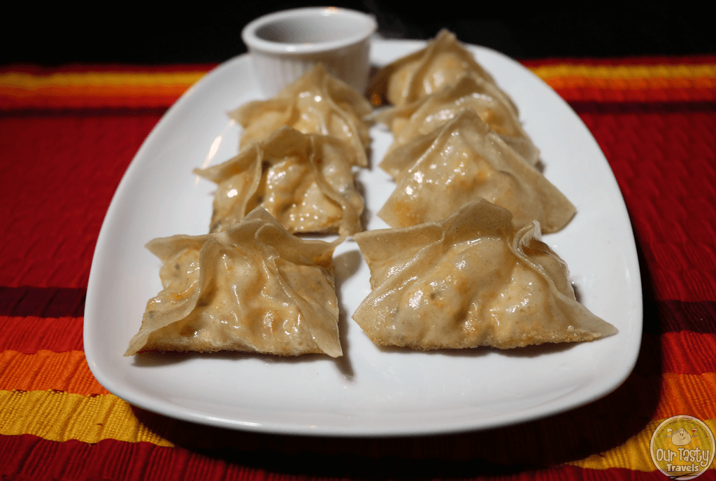 Shrimp Wontons at Finn and Martini on Ambergris Caye, Belize - ourtastytravels.com