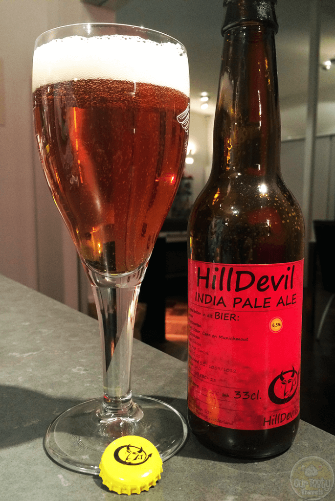 20-Oct-2015: Hilldevil India Pale Ale by Hilldevils. Citrusy bitterness. Some fruity sweetness, but not a lot. Quite a nice IPA. Simcoe hops. 6.5% ABV. 100 EBU. #ottbeerdiary