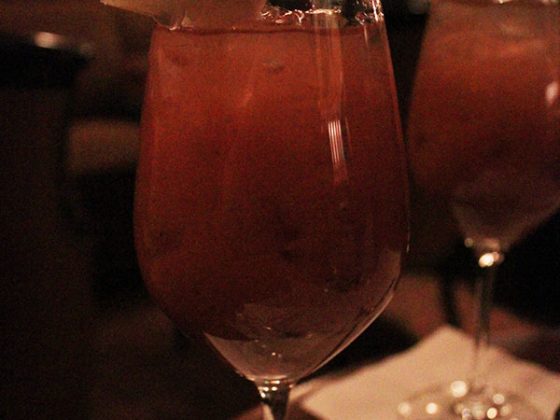 The Red Snapper aka Bloody Mary at the King Cole Bar at the St. Regis Hotel, New York, considered to be the birthplace of the Bloody Mary.