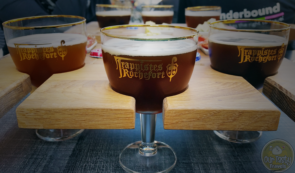 Galopins (16 cl) glasses are the size of the Rochefort Beers in the sampling trio