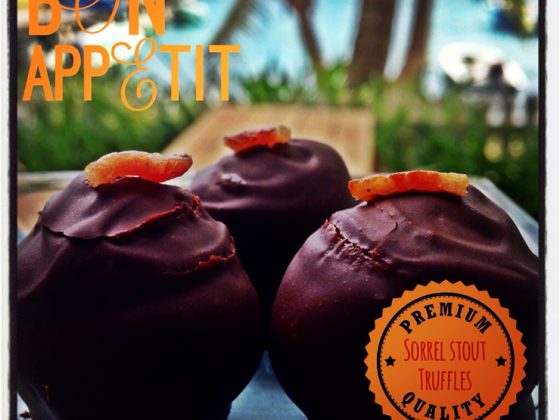 Kakaw Belizean chocolate Truffles made with Belikin's Sorrel Stout