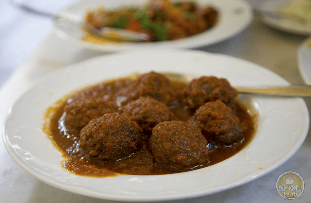 Meatballs with THE Sauce - To Kafeneio - ourtastytravels.com