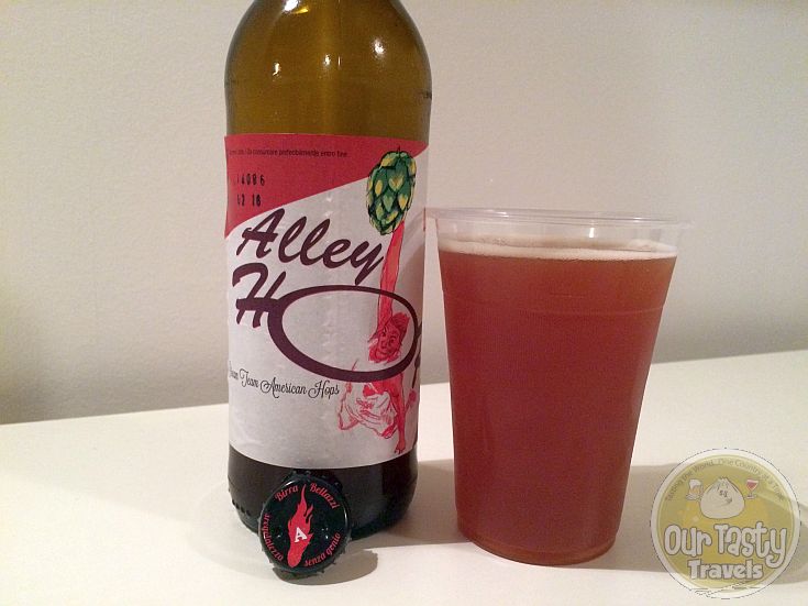 28-Jun-2015 : Alley Hop by Birra Bellazzi. A Double IPA from Bologna, Italy. Nice, balanced bitterness, alongside 8.5% ABV. Very drinkable on a hot summer eve. #ottberdiary #blogville