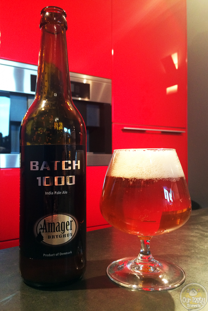 06-Aug-2015: Batch 1000 by Amager Brughus of Denmark. Whoa! This is beautiful! Hoppy bitterness. Very slight fruit. Well balanced. Delicious! #ottbeerdiary