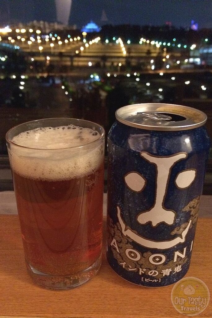28-Oct-2015: Aooni by Yo-Ho Brewing Company of Nagano. A nice, citrusy IPA that I picked up at the grocery at Ikspiari. Going to be an early night tonight after a long flight with no sleep. #ottbeerdiary