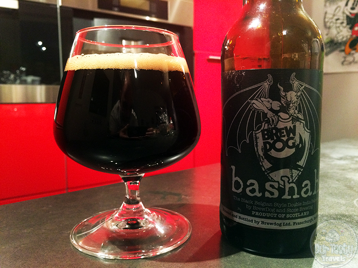 26-Sep-2015: Bashah by BrewDog and Stone Brewing. Was not expecting this one to be so good! Dark coffee and cocoa flavors with a delicious IPA base. Great! #ottbeerdiary