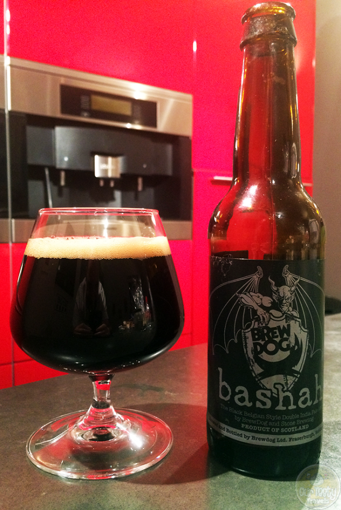 26-Sep-2015: Bashah by BrewDog and Stone Brewing. Was not expecting this one to be so good! Dark coffee and cocoa flavors with a delicious IPA base. Great! #ottbeerdiary