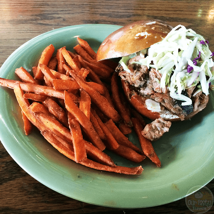 Pulled Pork sandwich from Beachwood BBQ and Brewery in Long Beach. Beachwood was just voted Best (Beer) Restaurant in California in this year's #ratebeerbest awards, so I had to pay a visit. #ottbeerdiary