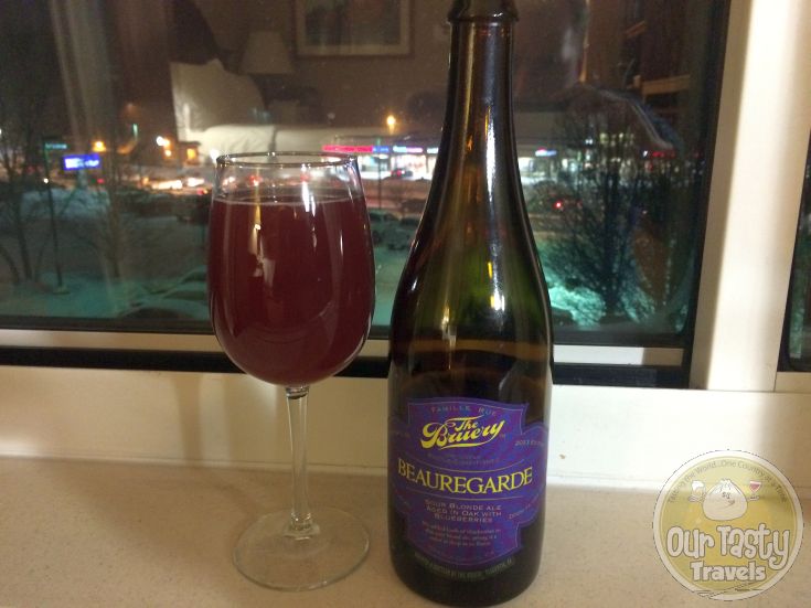 3-Mar-2015 : Beauregarde by The Bruery. An incredible beer! Sour Blonde Ale aged in oak with Blueberries. #ottbeerdiary