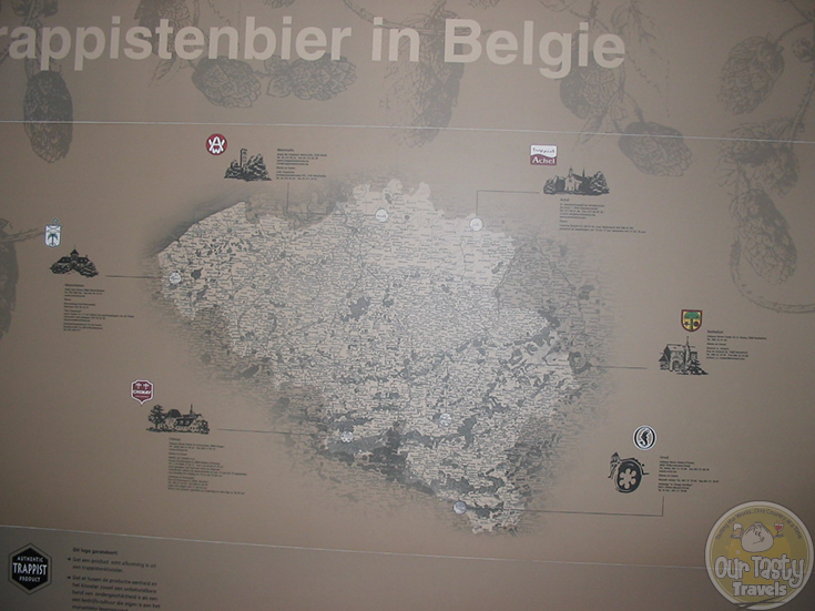 Map of Belgium's Trappist Breweries