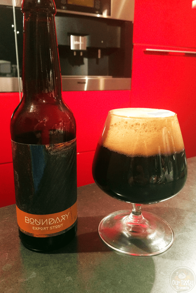 14-Jan-2015:Export Stout by Boundary Brewing of Belfast, Northern Ireland. A public co-op owned brewery (accepting new members for the last time at boundarybrewing.coop/membership). Pours a deep black-brown with a dark creamy head. Dark and smokey. Roasted coffee and cocoa. Dark bitterness. Quite an enjoyable stout. 7% ABV.#ottbeerdiary