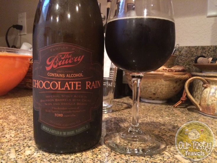 1-Mar-2015 : Chocolate Rain by The Bruery. Black Tuesday W/ Vanilla Bean Cocoa Nibs - One barrel, one day. #ottbeerdiary