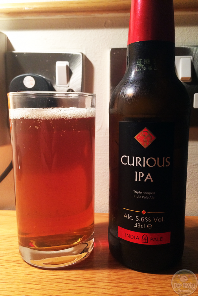 24-Sep-2015: Curious IPA by Curious Drinks (Chapel Down) of Kent, England. A Kent IPA with Kent hops. Decent underlying hoppiness, offset with some maltiness. Decent. Not really bitter enough for me though. #ottbeerdiary
