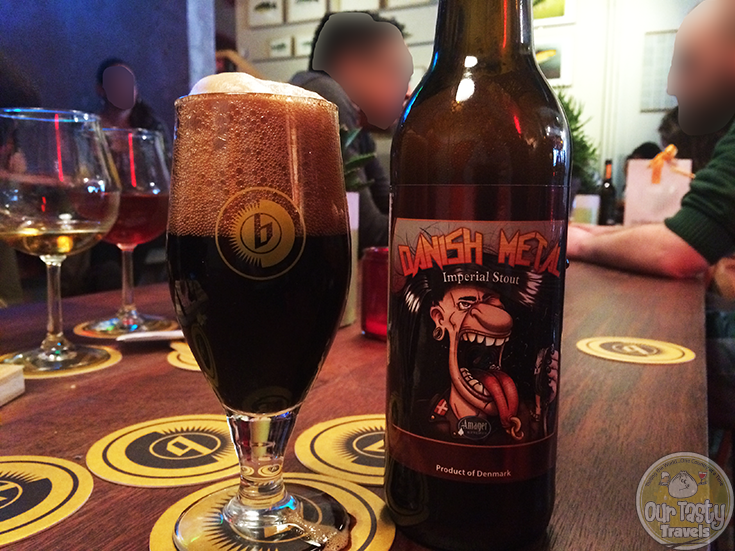 3-Apr-2015 : Danish Metal by Amager Bryghus. Collaboration with Jester King. Great dark flavors. Coffee, chocolate tending towards some anise in the end. Delicious! #ottbeerdiary