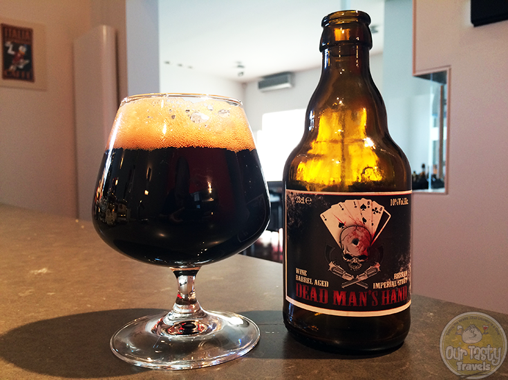 22-May-2015 : Dead Man's Hand (Wine Barrel Aged). Black flavors of chocolate and licorice. And hints of dark fruits, like cherries. Well done! #ottbeerdiary