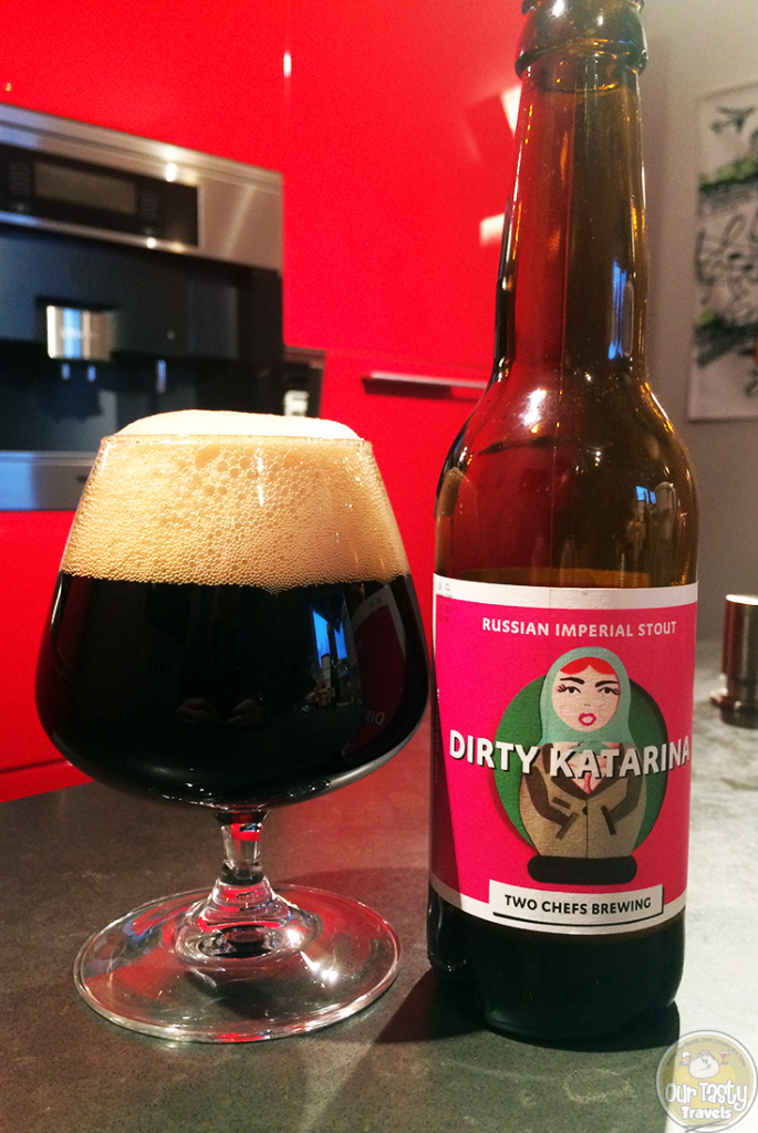 04-Aug-2015: Dirty Katarina by Two Chefs Brewing. Sweet aroma. Dark, burnt, malty bitterness. #ottbeerdiary