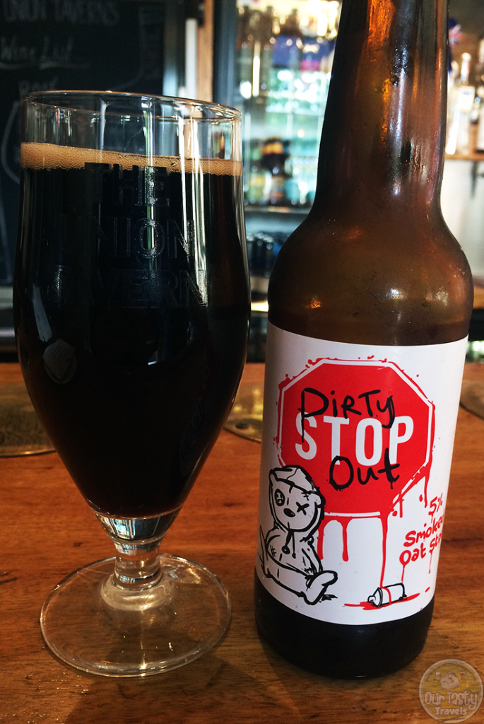 5-Jul-2015 : Dirty Stop Out by Tiny Rebel Brewing Co of Wales. Nice smokey flavor on top of the 9 different malts. #ottbeerdiary