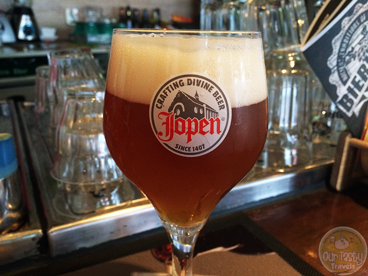 17-Jul-2015 : Double Dutch DIPA by Jopen in collaboration with Emelisse. A DIPA from two of my favorite Dutch breweries. Just released this week! This is a very nice DIPA. Good bitterness, with real flavor to boot. Well done! #ottbeerdiary