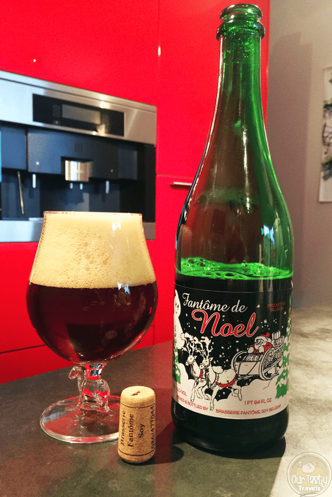 05-Dec-2015: Fantôme de Noel by Brasserie Fantôme. Spicy! Has hints of cinnamon red hot candies. And a nice sourness in the base. An interesting and tasty holiday blend. 10% ABV. #ottbeerdiary #ottadvent15