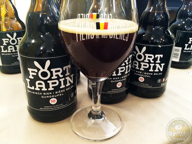 29-Aug-2015: Fort Lupin Quadrupel 10 by Fort Lapin Brewery. Almost more of a stout. Nice coffee flavor. Dark fruit and chocolate. #ottbeerdiary #ebbc15