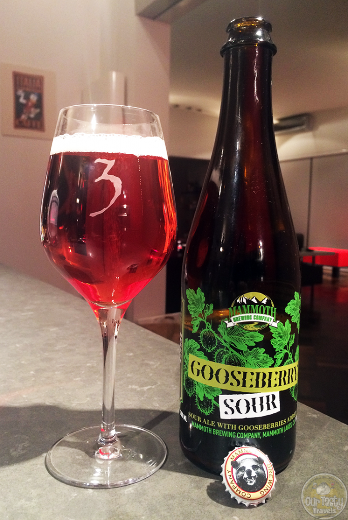 23-Nov-2015: Gooseberry Sour by Mammoth Brewing Company. Fruity aroma. Flavor starts sour, then you get the fruit as well. Really quite enjoyable and drinkable. #ottbeerdiary