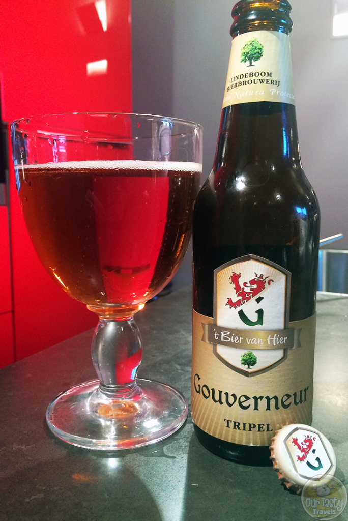 10-Jun-2015 : Gouverneur Tripel by Lindeboom. Not bad at all for a supermarket Tripel. Good fruity favor with some bitterness. #ottbeerdiary