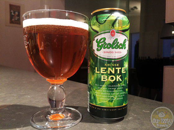 23-Mar-2015 : Frisse Lentebok by Koninklijke Grolsch. Sweet aroma, and a bitter flavor. But not quite the type of hoppy bitter I prefer. #ottbeerdiary