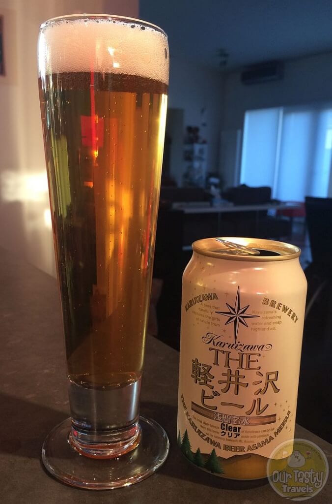 27-Oct-2015: The Karuizawa Asama Meisui Clear by Karuizawa Brewery. Flying to Japan today. So starting the morning with a Japanese beer, since I'll be on a plane all night. Light Pilsner. Slight bitter. A little fruity. Decent. #ottbeerdiary