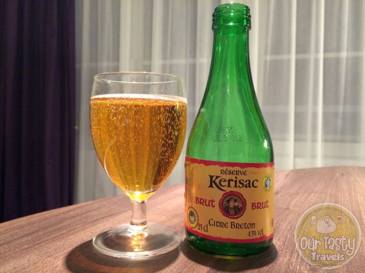 14-May-2015 : Cidre Breton Brut Reserve by Cidres Kerisac. When in the French countryside, the Loire Valley in this case, Cidre is often the brewed beverage of choice vs. beer. This one is dry, but a little sweet. Tasty. #ottbeerdiary