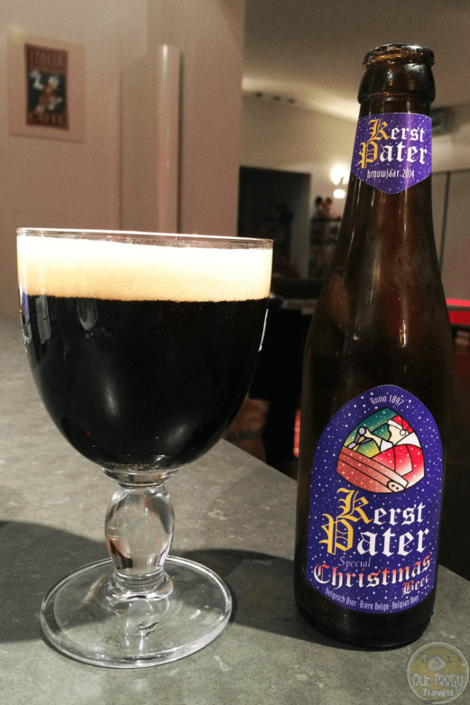 18-Dec-2015: Kerst Pater Special Christmas Bier by Brouwerij van den Bossche. Fruity with some spices. Tiny hints of dark, but hard for them to come through the 9% ABV. Some raisiny sweetness does linger. #ottbeerdiary #ottadvent15
