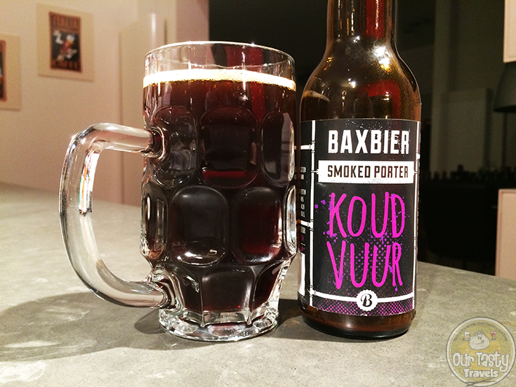 23-Feb-2015 : Koud Vuur by Bax Bier. One of the last beers from my birthday 12-pack. Baxbier's Smoked Porter, Koud Vuur. The smokiness comes from smoked and roasted malts. But not a lot of sweetness under the smoke, so very enjoyable. #ottbeerdiary