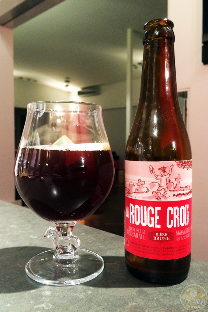 08-Oct-2015: La Rouge Croix by Brasserie de la Lesse. A bit sweet, but well offset with a decent bitterness. But still - too sweet for my personal preference. 7.5% ABV. #ottbeerdiary