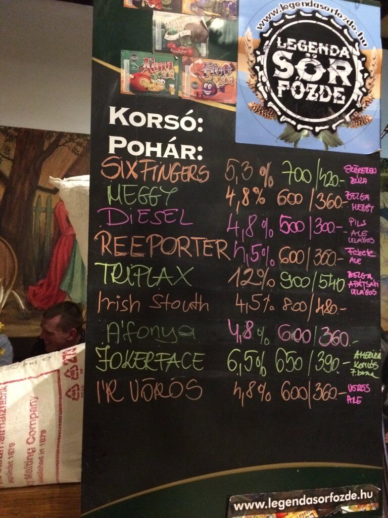 Legenda Sörfőzde Pub in Budapest, Hungary #craftbeer
