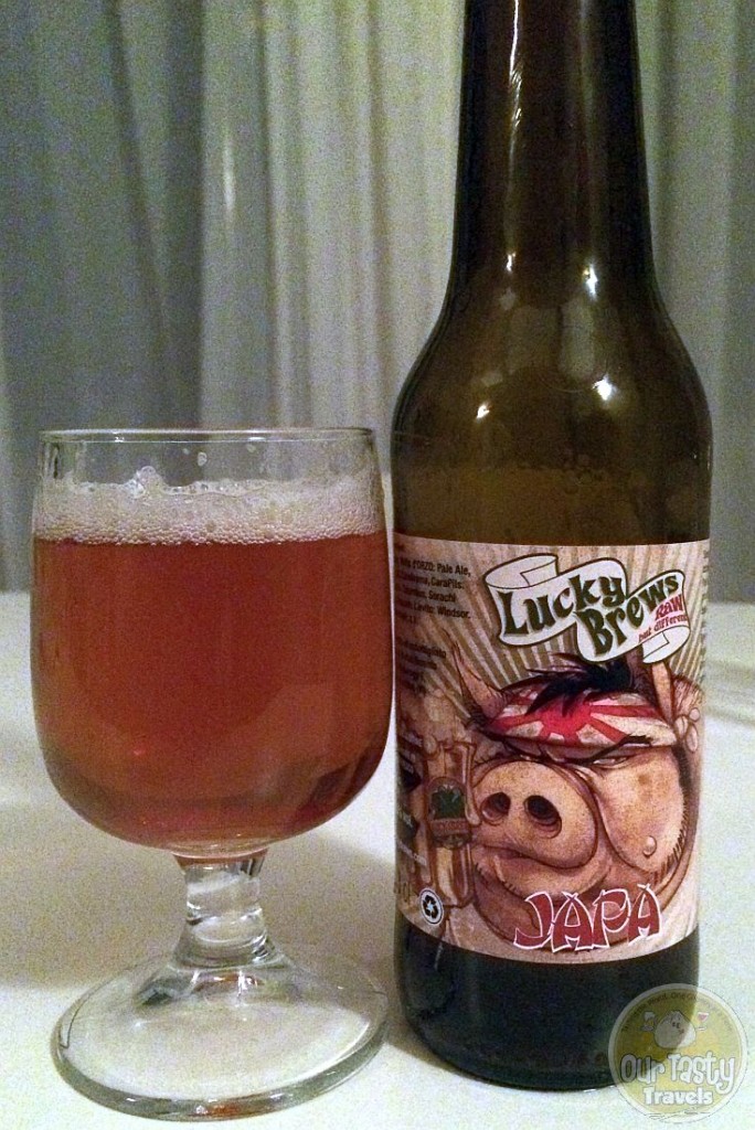 22-Jun-2015 : Japa by LuckyBrews. An American Pale Ale from Montecchio Maggiore in Italy. Nice bitterness, with a citrusy finish. Excellent for an APA. #ottbeerdiary #blogville