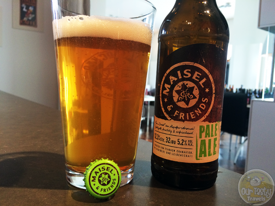 12-Apr-2015 : Maisel & Friends Pale Ale by Brauerei Gebr. Maisel. A fine pale ale, only 32 IBUs but you can still get some bitterness. A bit fruity, but not sweet. Well done. #ottbeerdiary