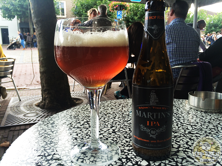 20-Sep-2015: Martin's IPA by Brewery John Martin. Some bitterness, but not much. A little sweet. A little fruity. Not my favorite IPA, but it was decent enough as it sat in the glass a while. #ottbeerdiary