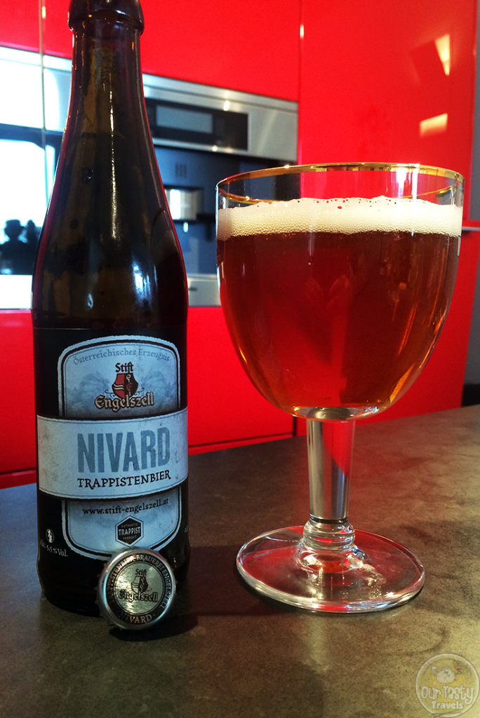 06-Sep-2015: Nivard by Stift Engelszell. One of the two Trappist beers I had not tried yet. Now only the Tre Fontane Tripel remains. Anyone? Anyone? Very smooth texture. Not a lot of bitterness. Fruity aroma. Very good. Well done new Trappist. #ottbeerdiary