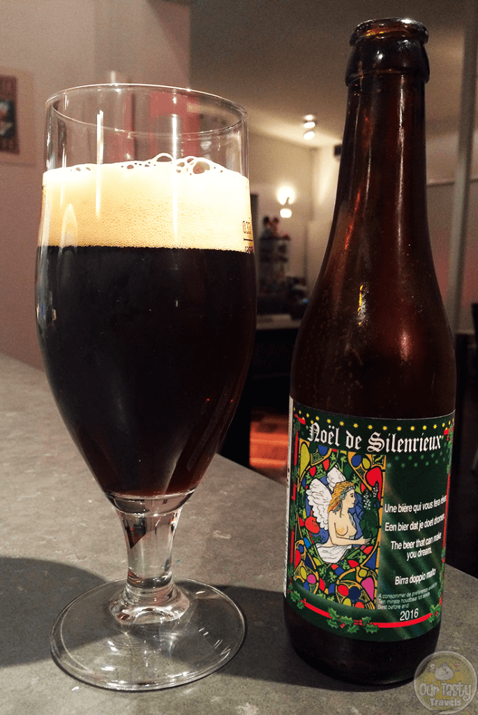 03-Dec-2015: Noël De Silenrieux by Brasserie De Silenrieux. "The Beer that can make you dream." A little sweet, but rather tasty. Has a nice balance of alcohol and flavor. A little fruity. Reminds me of some of the better dark Trappists. 9% ABV. #ottbeerdiary