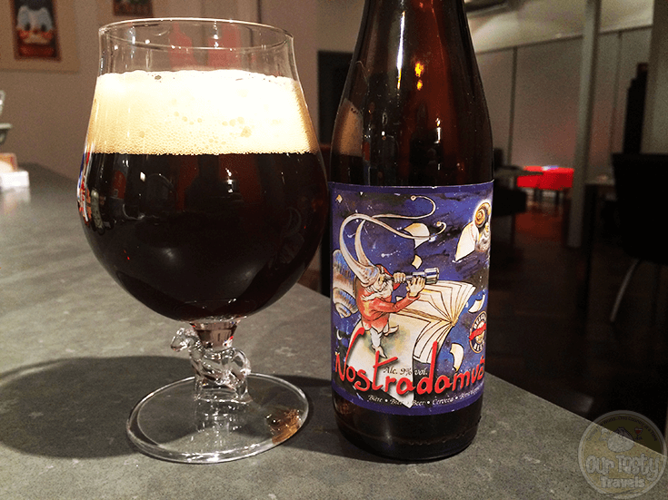 18-Nov-2015: Nostradamus by Brasserie Caracole. Brown beer with candy sugar aroma and some sweet and bitter flavors. #ottbeerdiary