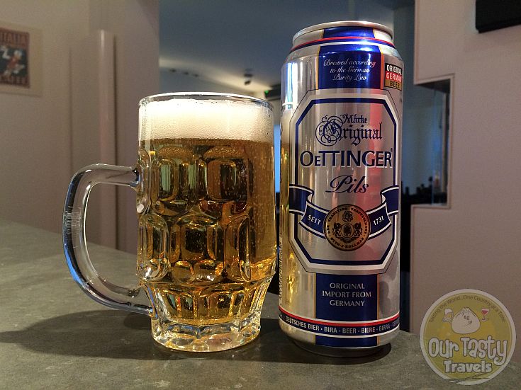 20-May-2015 : Oettinger Pils by Oettinger Brauerei. Not bad at all for a pilsner. #ottbeerdiary