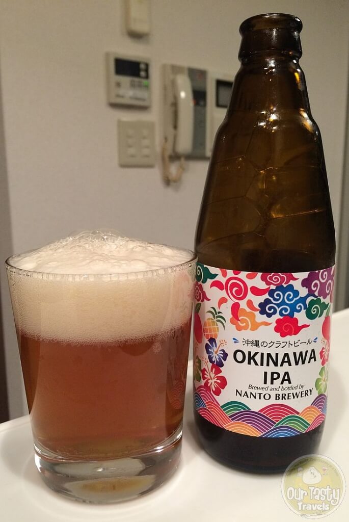 09-Nov-2015: Okinawa IPA by Nanto Brewery. From the Washita shop of Okinawan products in Yurakcho. A very decent bitter IPA. Surprisingly good. By far the best from Okinawa I've had. 5.0%. 350ml. #ottbeerdiary