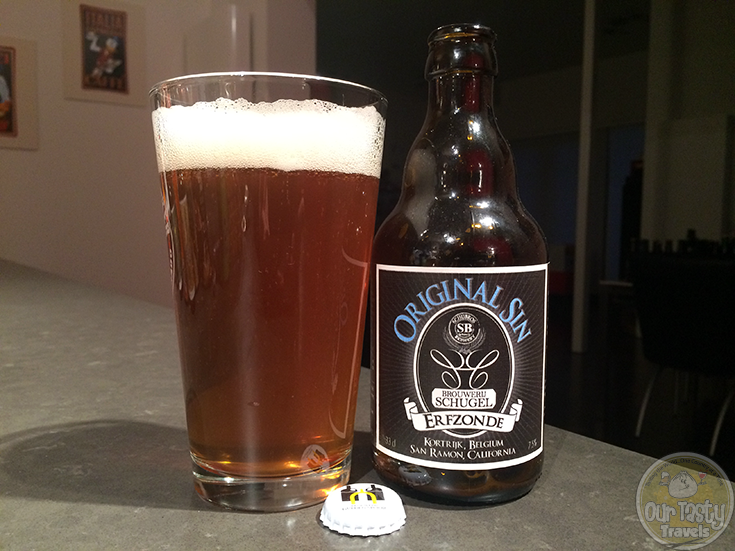 10-Mar-2015 : Original Sin Erfzonde by Brouwerij Schugel is a very enjoyable IPA, with a delightful bitterness and a grapefruity citrus. I liked this quite a lot! Commercial Description: A collaboration between Gulden Spoor, Hugel and the California based Schubros brewery. A West-Coast IPA. #ottbeerdiary
