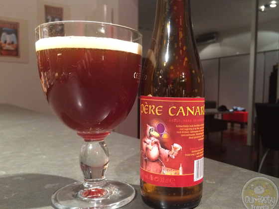 14-Jan-2015 : Pere Canard, a Christmas beer from Huisbrouwerij Sint Canarus of Deinze-Gottem, Belgium. Brown sugar and liquorice. A bit of a gusher. #ottbeerdiary