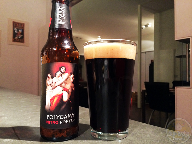 30-Sep-2015: Polygamy Nitro Porter by Wasatch Brewery. 6%. 12 fl. oz. Smooth and creamy. Hard pour bringing a nice head. Dark, some coffee and chocolate flavor. Decent bitterness. Very nice. #ottbeerdiary