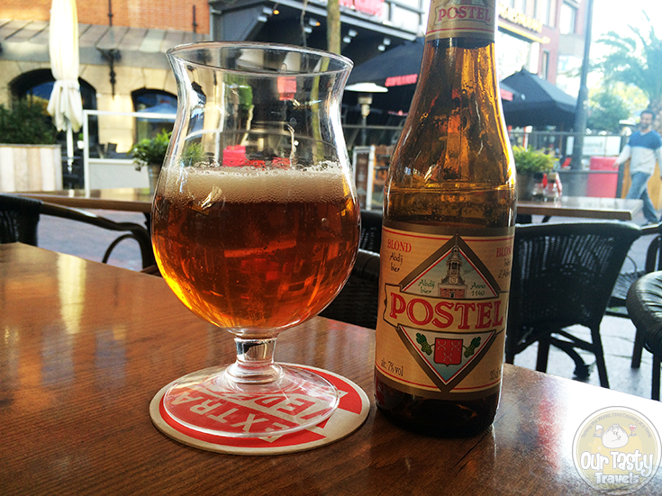 20-April-2015 : Postel Blonde by Affligem Brouwerij. A decent blonde beer to enjoy on the patio while waiting on coworkers for dinner. #ottbeerdiary